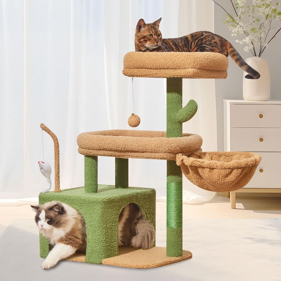 Cat Scratching Post - MS043T Cat Tree, 32.2Inch Cat Tower