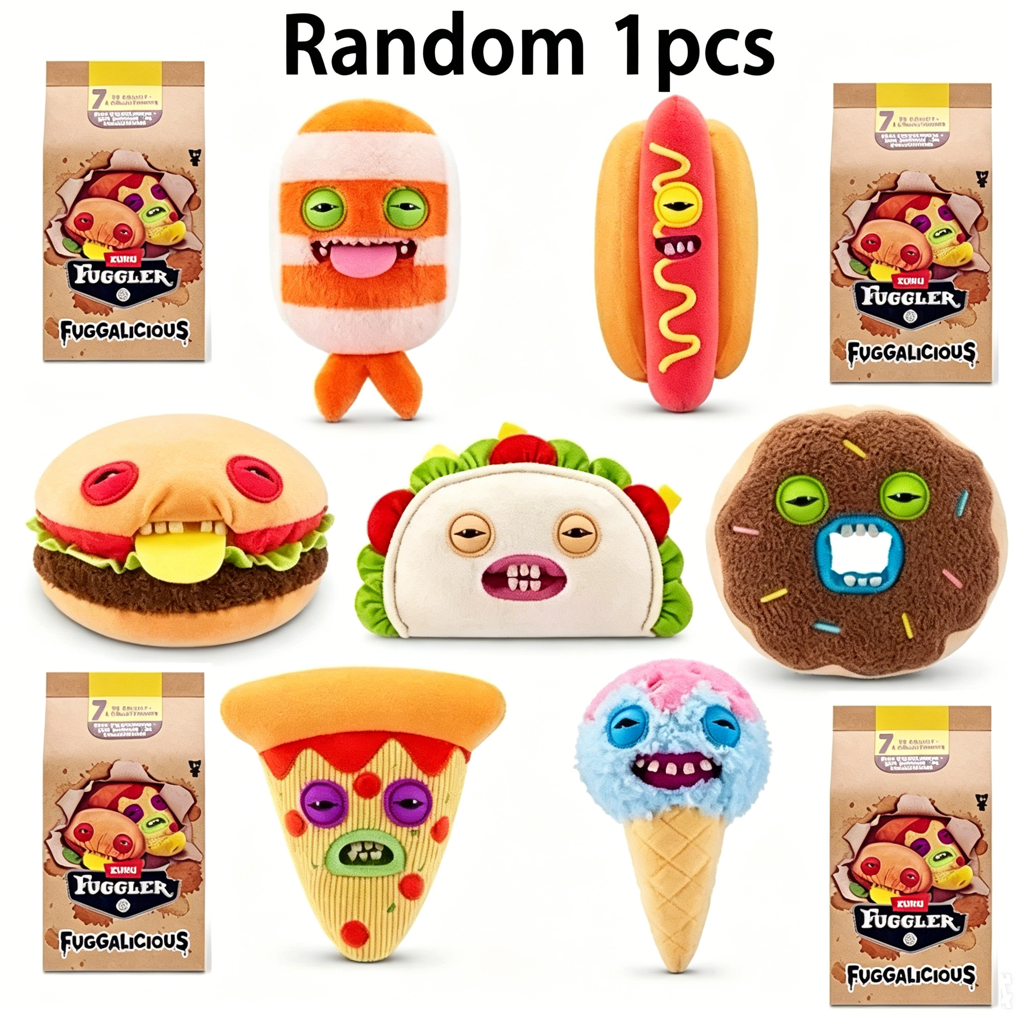 Pet Supplies Store - Fuggler Blind Box Toys Hamburger Pizza