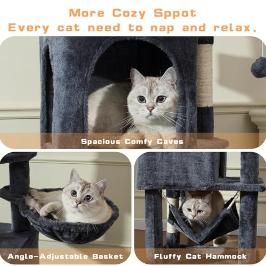 Cat Tree 70-Inch Cat Tree Towe - Cat Scratching Post recensie en prijs