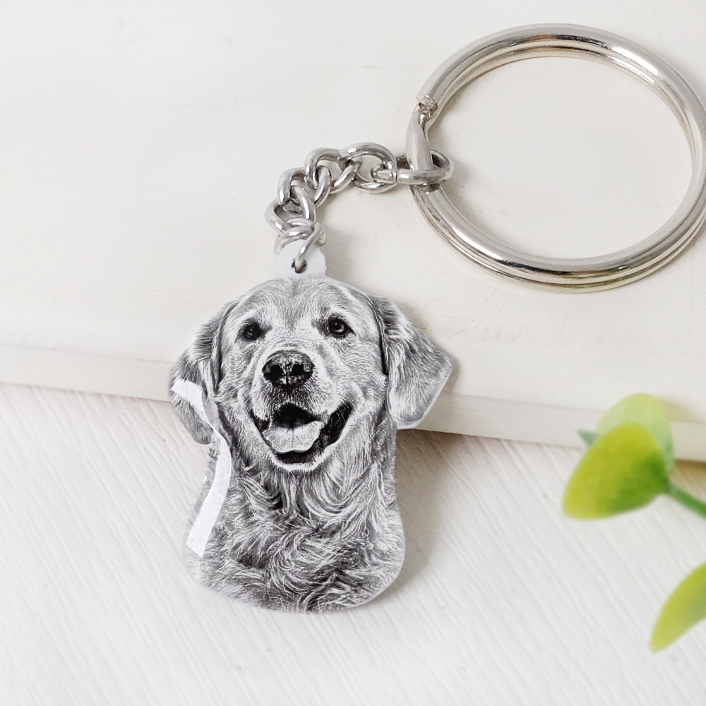 Custom Pet Photo Keychain Pers - Pet Supplies Store recensie en prijs