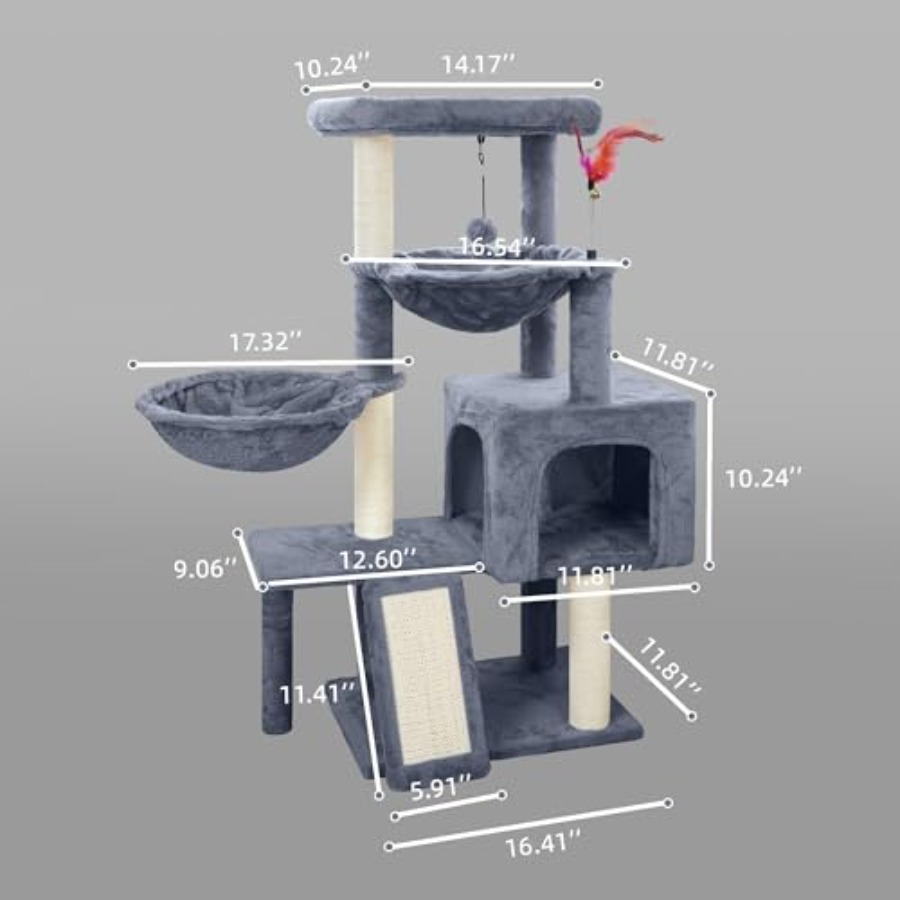 Cat Tree with Cat Condo and Tw - Cat Scratching Post recensie en prijs