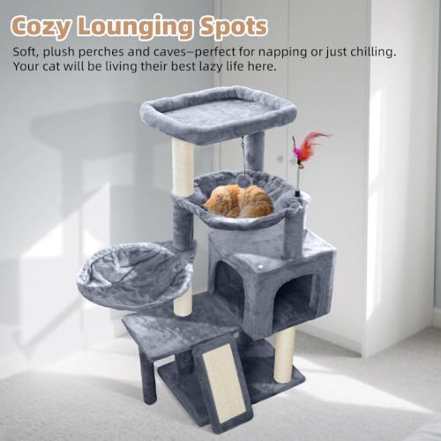 Cat Tree with Cat Condo and Tw - Cat Scratching Post recensie en prijs
