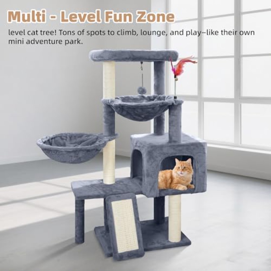Cat Tree with Cat Condo and Tw - Cat Scratching Post recensie en prijs