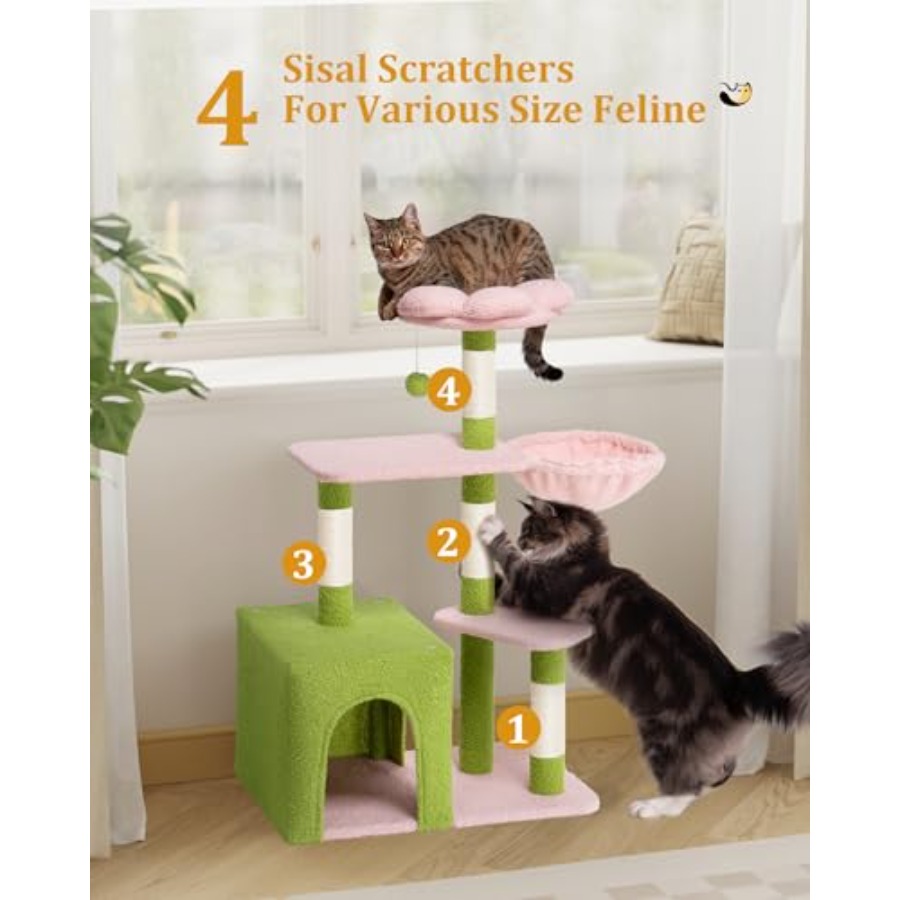 Cat Tree for Indoor Cats 2-Doo - Cat Scratching Post recensie en prijs
