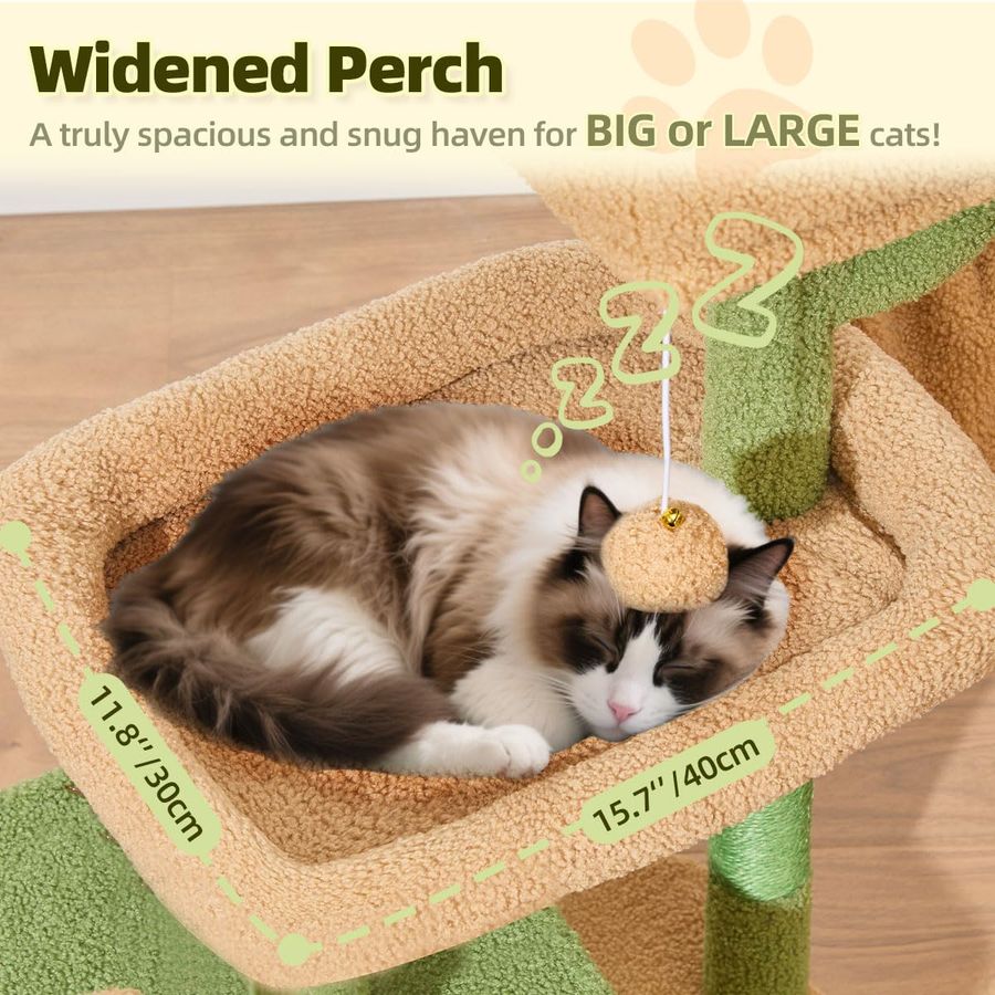MS043T Cat Tree, 32.2Inch Cat  - Cat Scratching Post recensie en prijs
