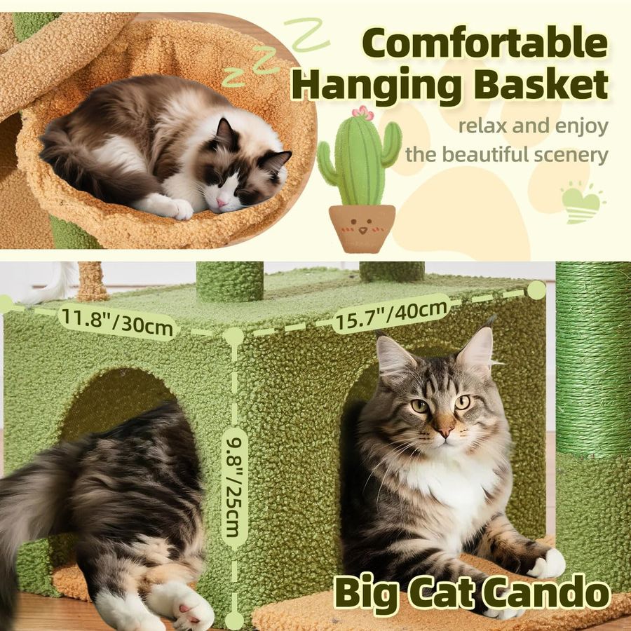 MS043T Cat Tree, 32.2Inch Cat  - Cat Scratching Post recensie en prijs
