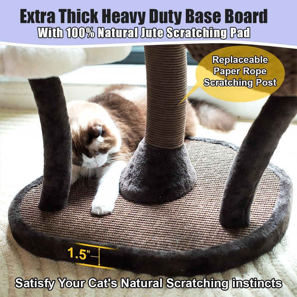 59 Lower-Level Cat Tree with W - Cat Scratching Post recensie en prijs