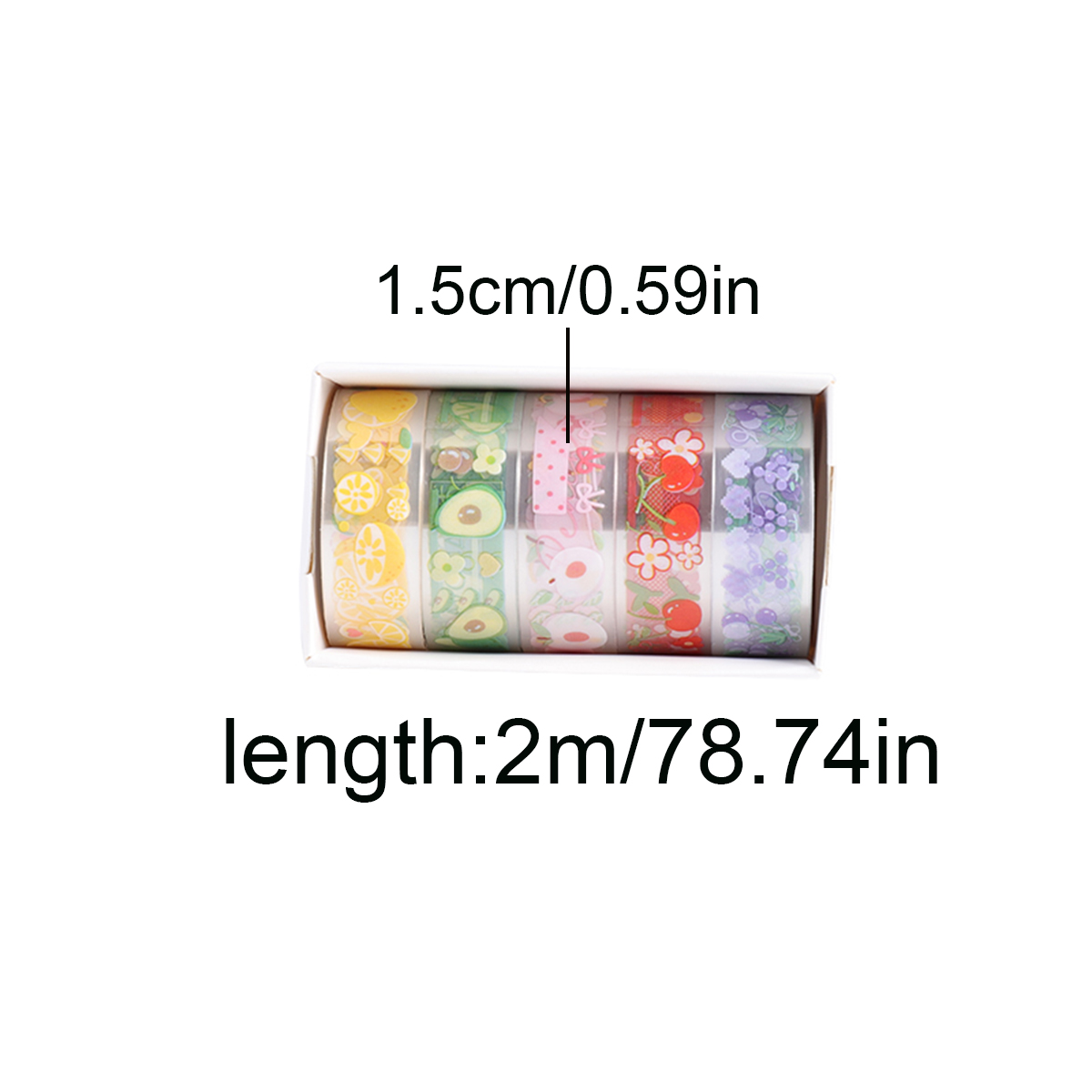5 Rolls Clear PET Washi Tape S - Pet Supplies Usa recensie en prijs