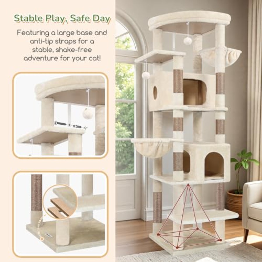 Heavy Duty Cat Tree 74in Sturd - Cat Scratching Post recensie en prijs