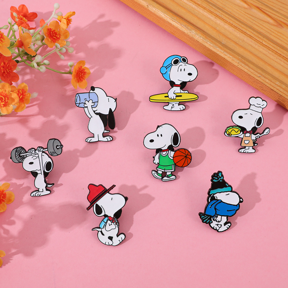 7Pcs Cartoon Snoopy Brooch Bad - Pet Supplies Store recensie en prijs