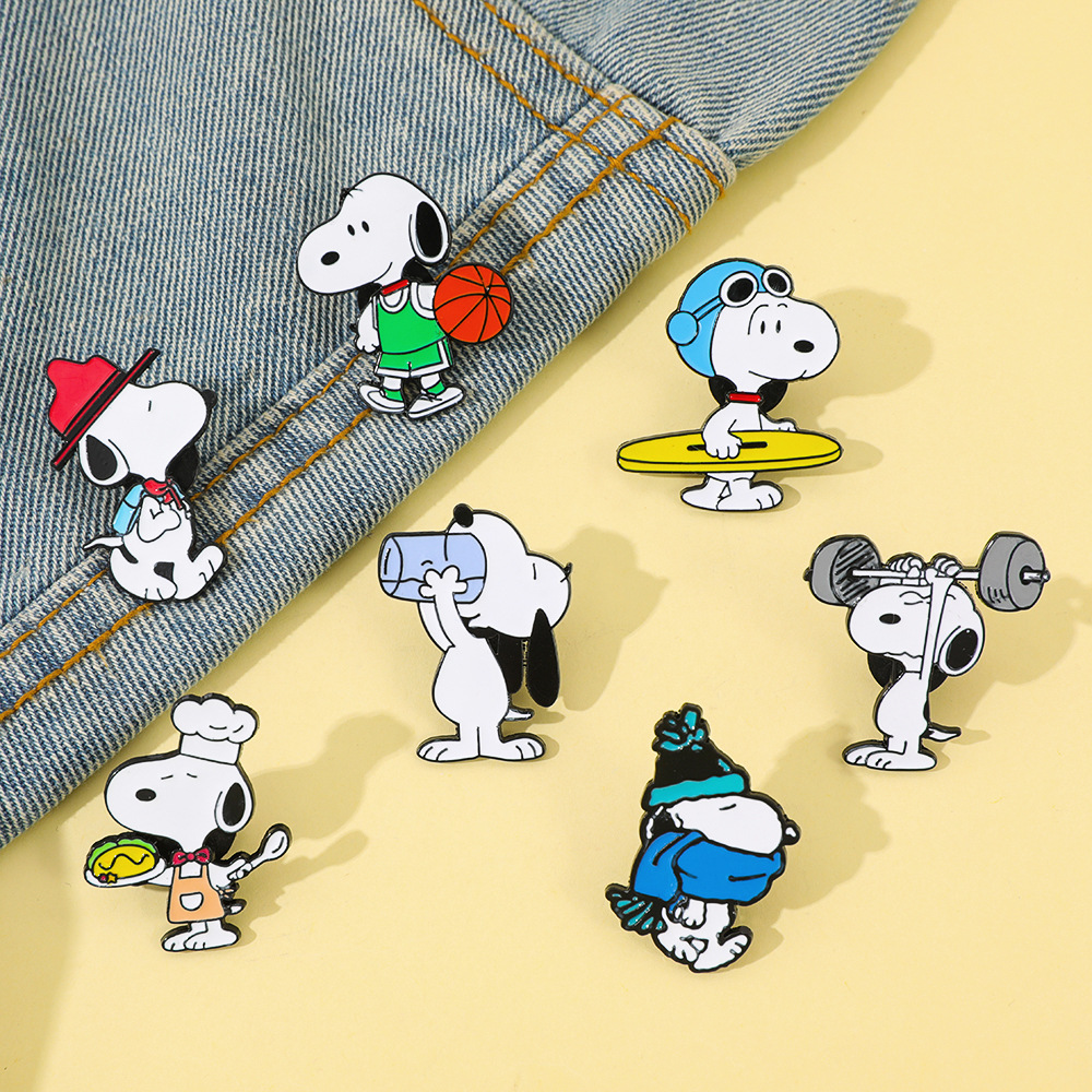 7Pcs Cartoon Snoopy Brooch Bad - Pet Supplies Store recensie en prijs