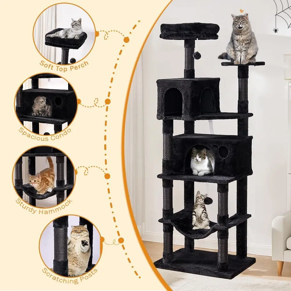 67 Multi-Layered XL Cat Tower  - Cat Scratching Post recensie en prijs