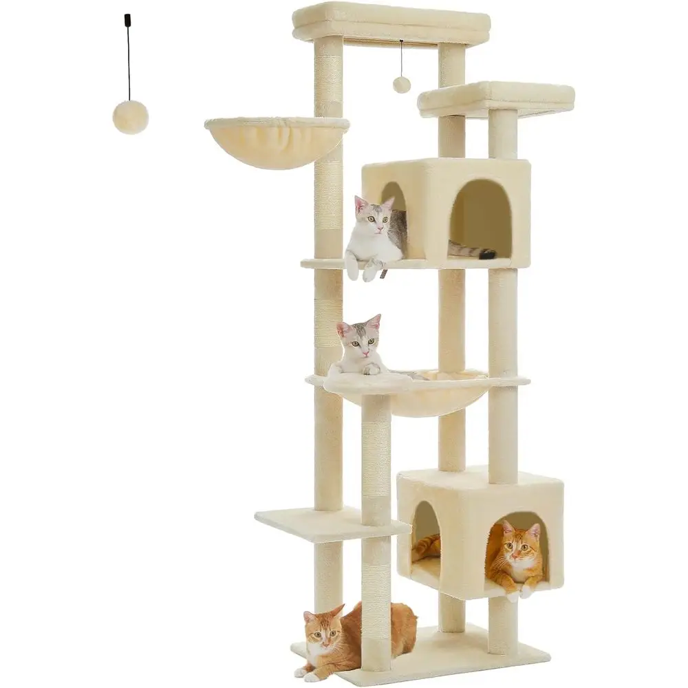 69 Large Cat Tree with Hammock - Cat Scratching Post recensie en prijs