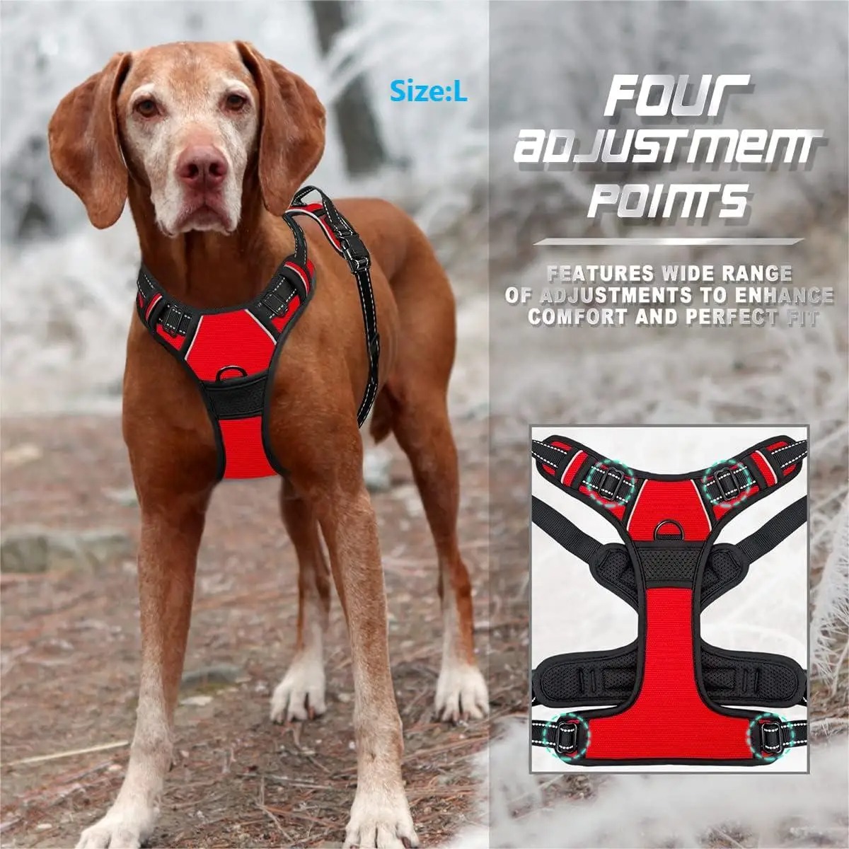 Dog Collar, Harness, Large Ves - Pet Supplies Pet Shop recensie en prijs