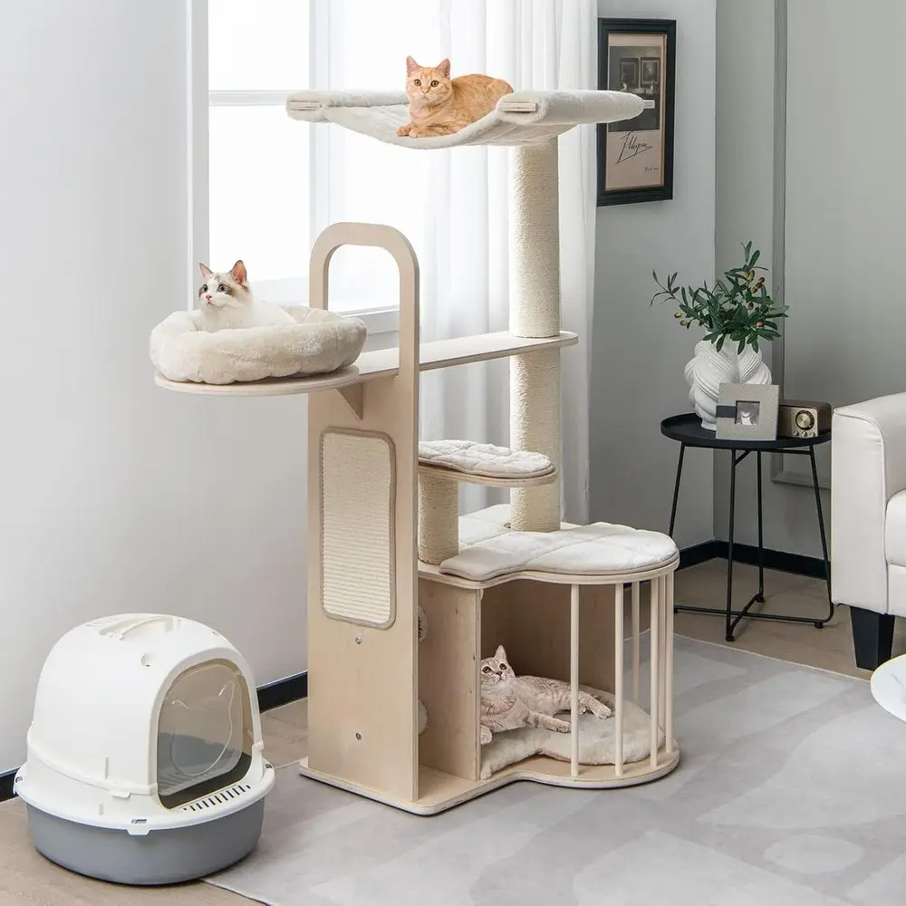 55 Multi-Level Cat Tower with  - Cat Scratching Post recensie en prijs