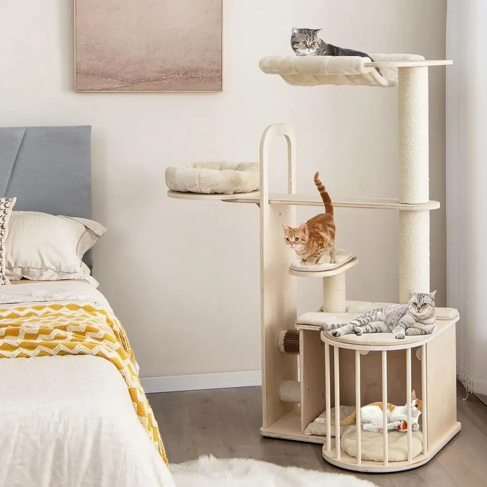 55 Multi-Level Cat Tower with  - Cat Scratching Post recensie en prijs