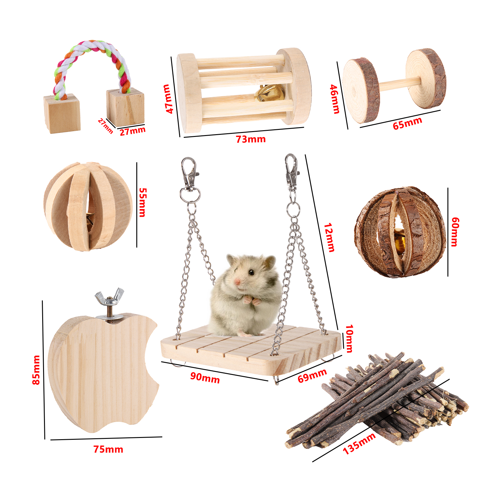 Hamster Petkit Natural Wooden  - Pet Supplies Pet Shop recensie en prijs