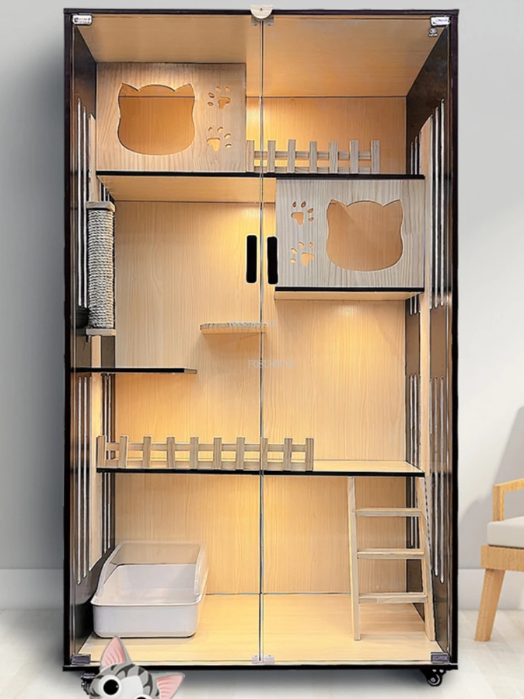 Nordic Solid Wood Cat Cages Lu - Pet Supplies Pet Shop recensie en prijs